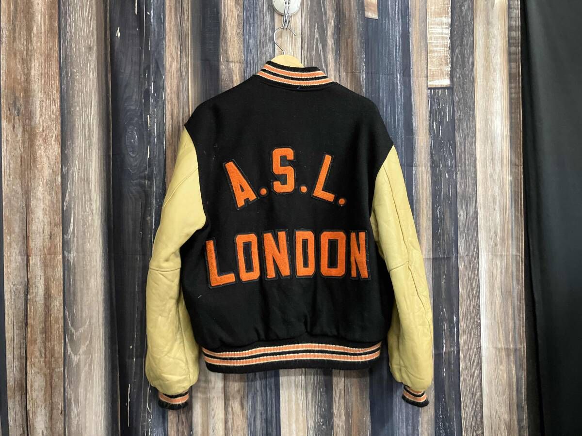 TROPHY JACKETS スタジャン made in usa レザー A.S.L. LONDON