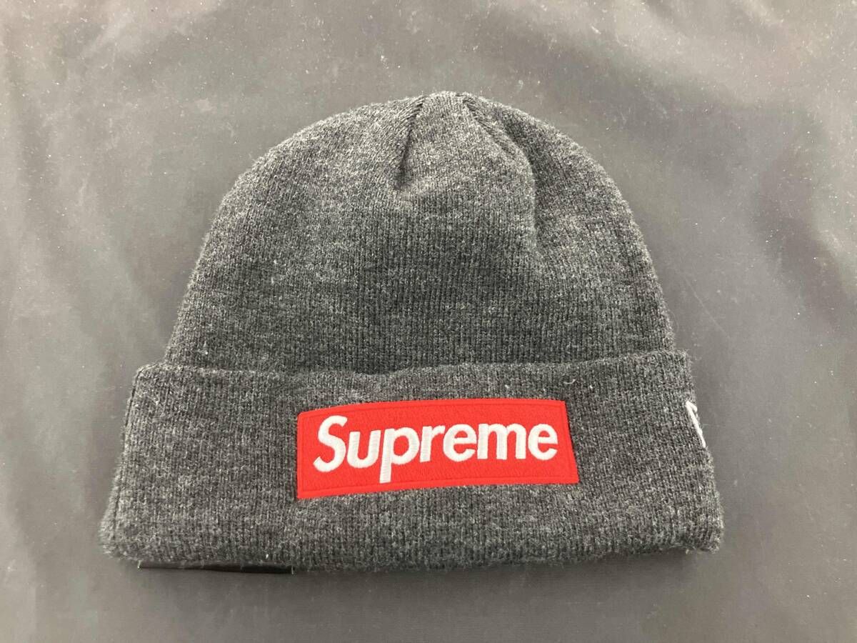 Supreme シュプリーム グレー ニット帽 ERA WORLD FAMOUS Beanie