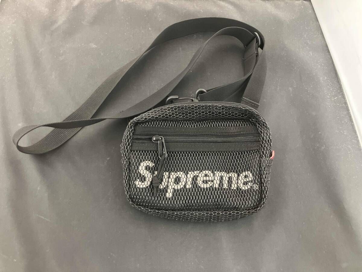 Supreme シュプリーム ブラック ショルダーバッグ 20 ss Small Shoulder Bag 縦約12 cm横約16 cm奥行き約4.5 cm
