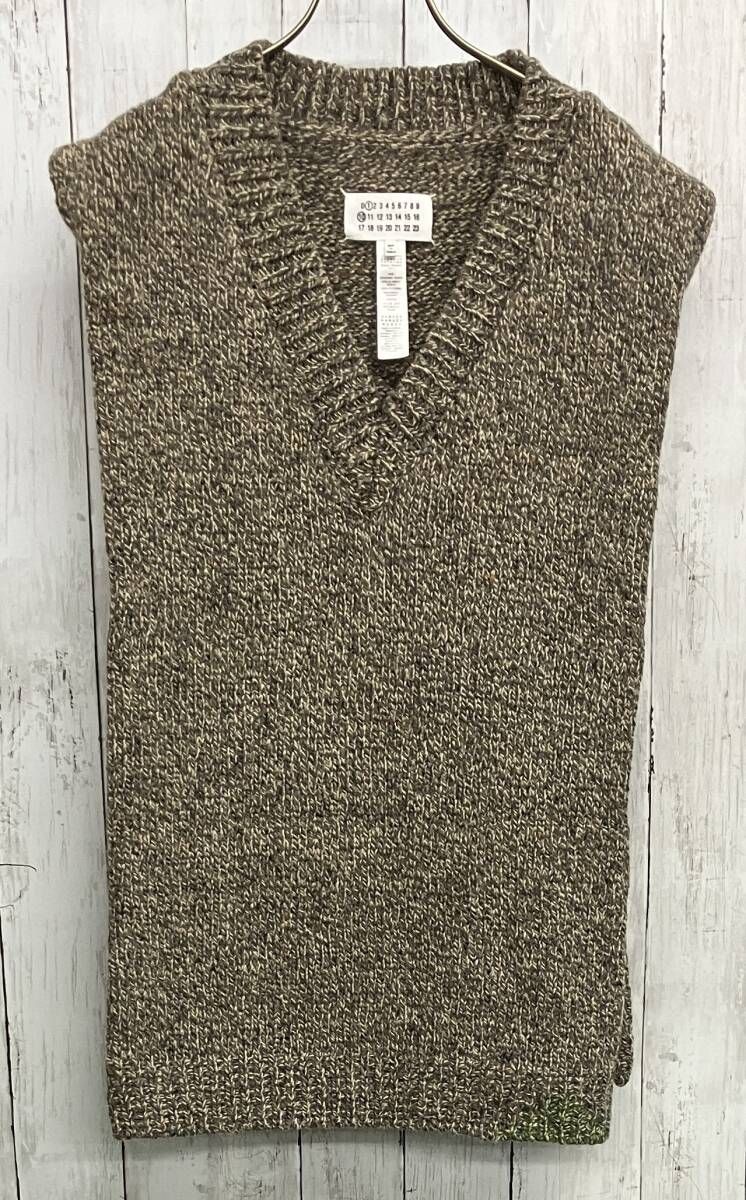 Maison Margiela ニットベスト メゾンマルジェラ Ｖネック ジレ size S