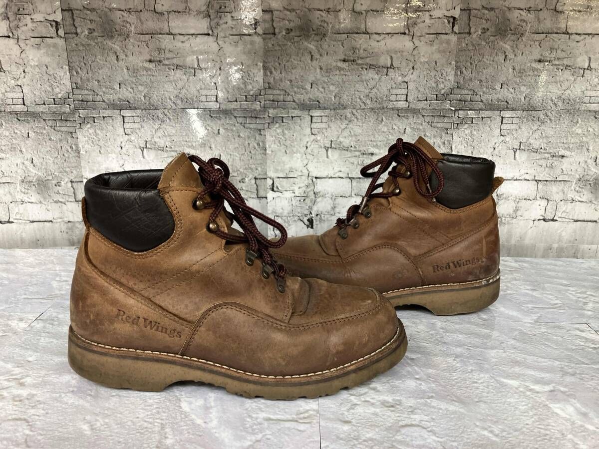 RED WING トレッキングブーツ ブラウン ソールの長さ29センチ エンジニアブーツ ブーツ 革靴 靴