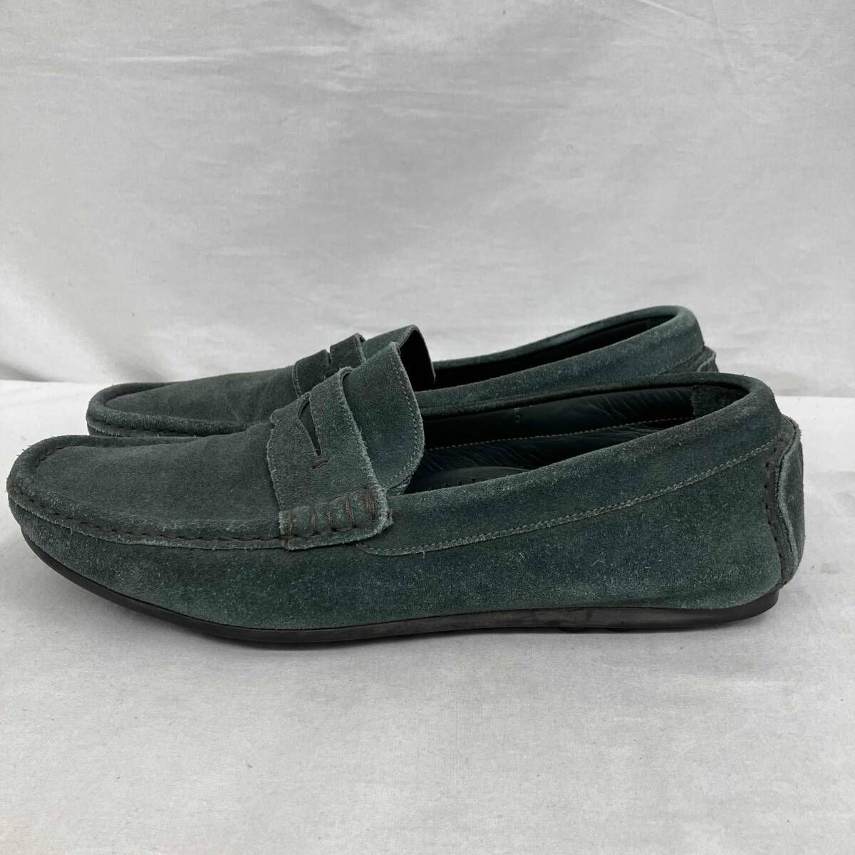 Sergio Rossi セルジオロッシ ドライビングシューズ グリーン デッキシューズ 25.5 cm