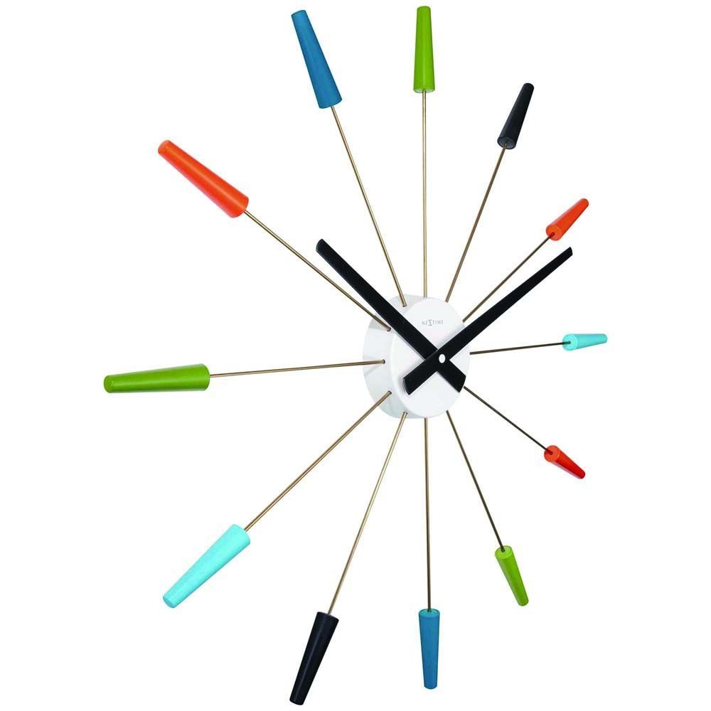 壁時計 掛時計 NEXTIME ネクスタイム ウォールクロック Plug-inn MX カラフル NXT-2610 VI STANDARD COLLECTION