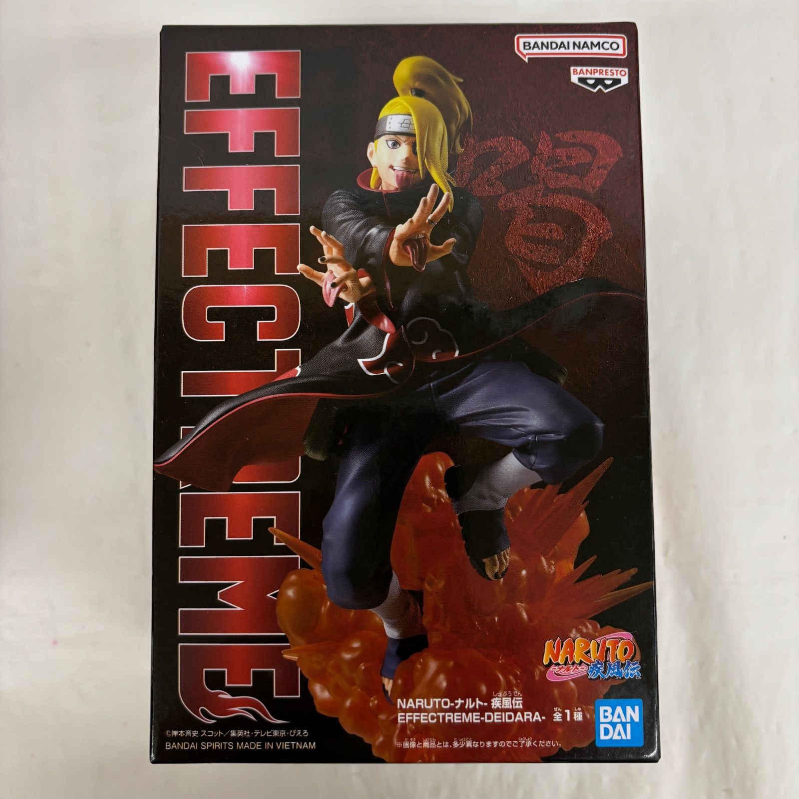 未開封 NARUTO ナルト 疾風伝 EFFECTREME デイダラ 2個セット LFQ582