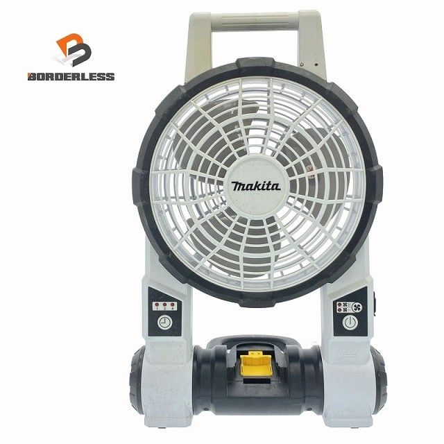 ☆中古品☆makita マキタ 100V/14.4V18V 充電式ファン CF201D 白 本体