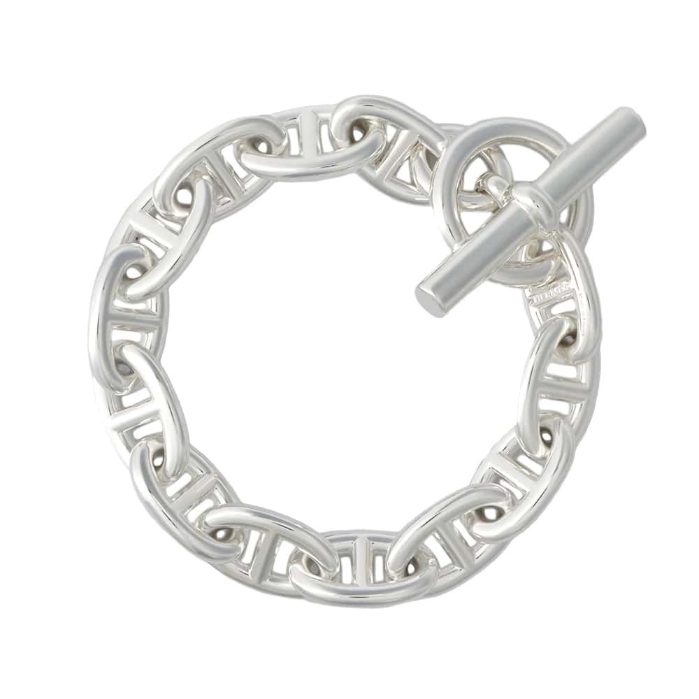 エルメス ブレスレット シェーヌダンクルTGM 13コマ SV925シルバー HERMES ジュエリー