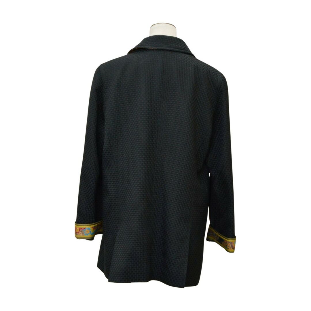 レオナール LEONARD SPORT ジャケット 豚革 花柄 ブラック 日本製