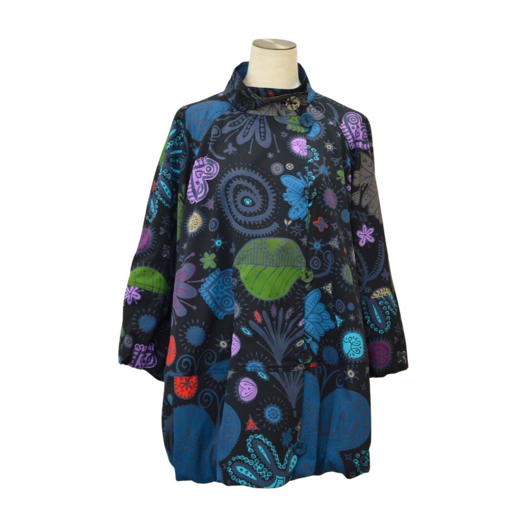 レオナール LEONARD SPORT ジャケット 豚革 花柄 ブラック 日本製