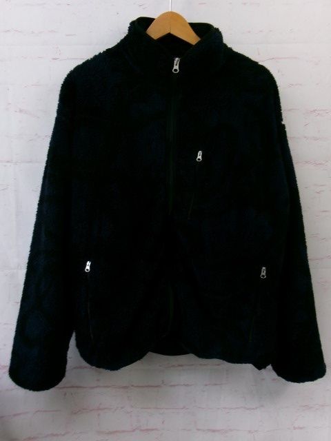 F-LAGSTUF-F ﾌﾗｸﾞｽﾀﾌ ﾌﾘｰｽｼﾞｬｹｯﾄ 総柄 22 AW-FS-04 ﾈｲﾋﾞｰ L