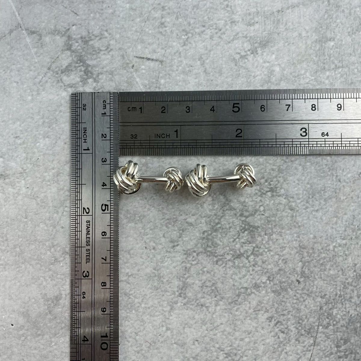 オールドティファニー シルバー 925 ツイスト ノット カフス WG2fe
