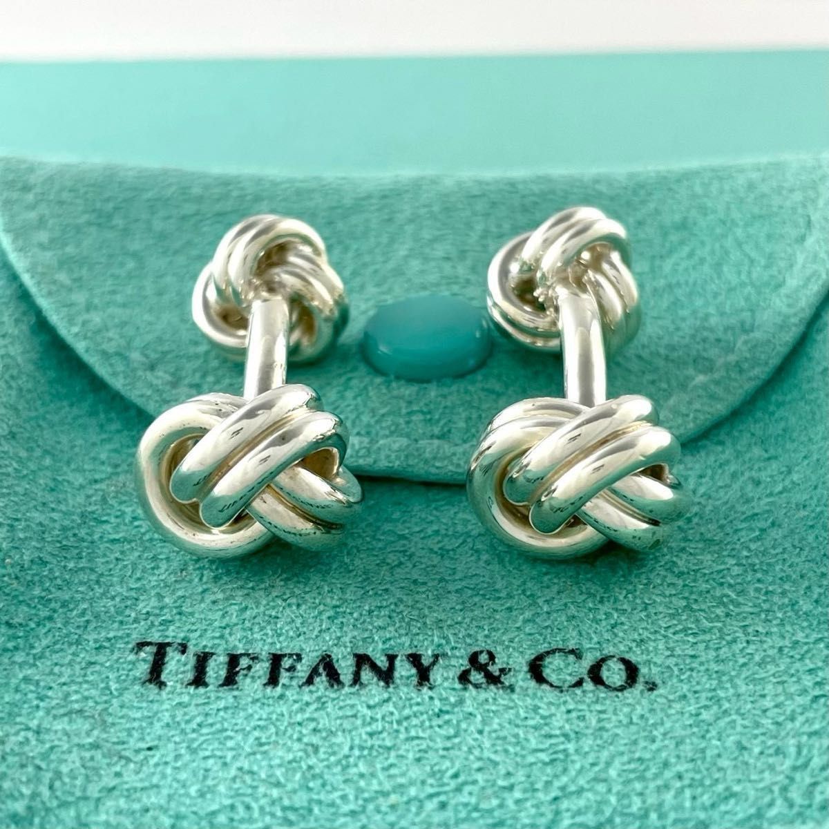 オールドティファニー シルバー 925 ツイスト ノット カフス WG2fe