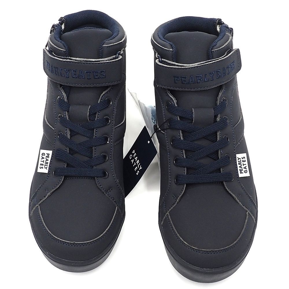 PEARLY GATES ゴルフシューズ スパイク サイズ 22.5 cm ネイビー 定価35200円 053-1992302 パーリーゲイツ レディース 5 L 06136 KEC 15
