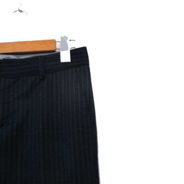 イネド INED スラックス パンツ センタープレス ウール ストライプ 7