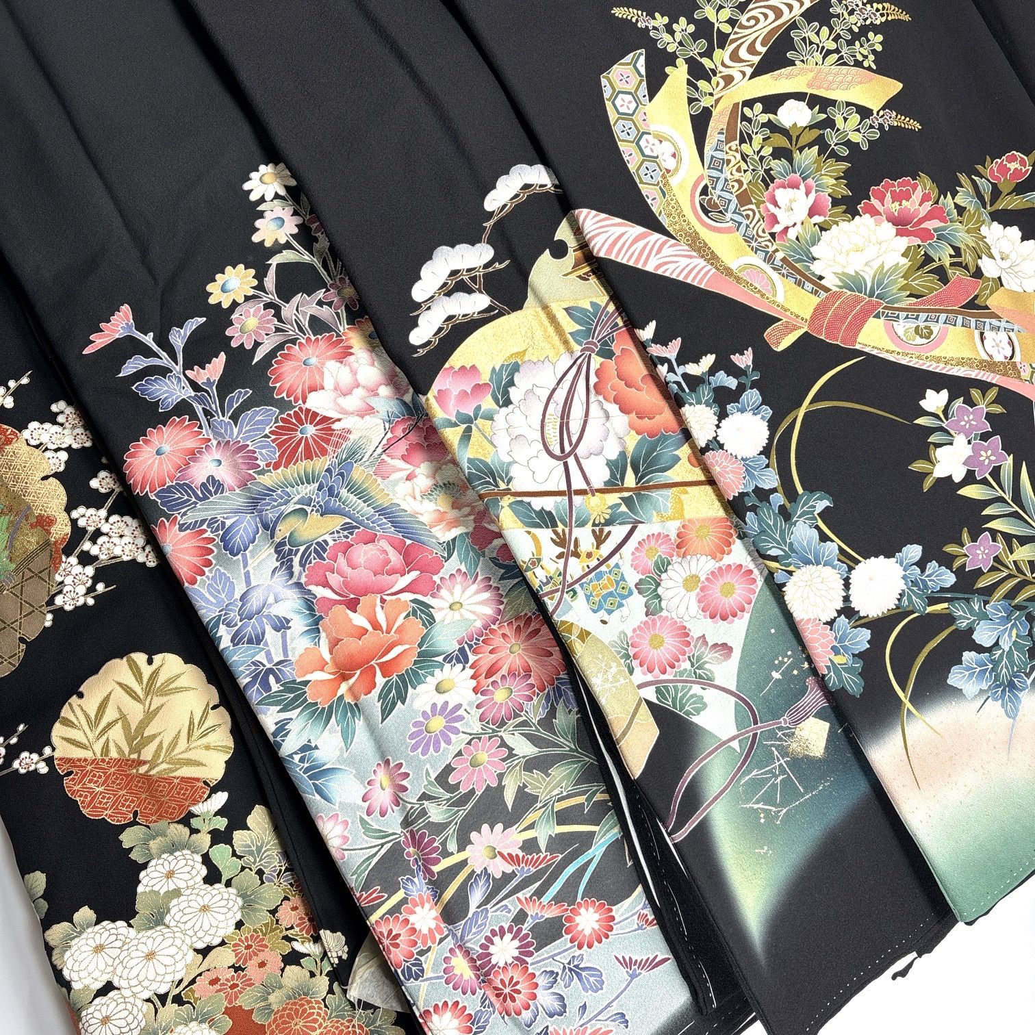 黒留袖 正絹 着物お 同梱 リメイク用 着付け 12231