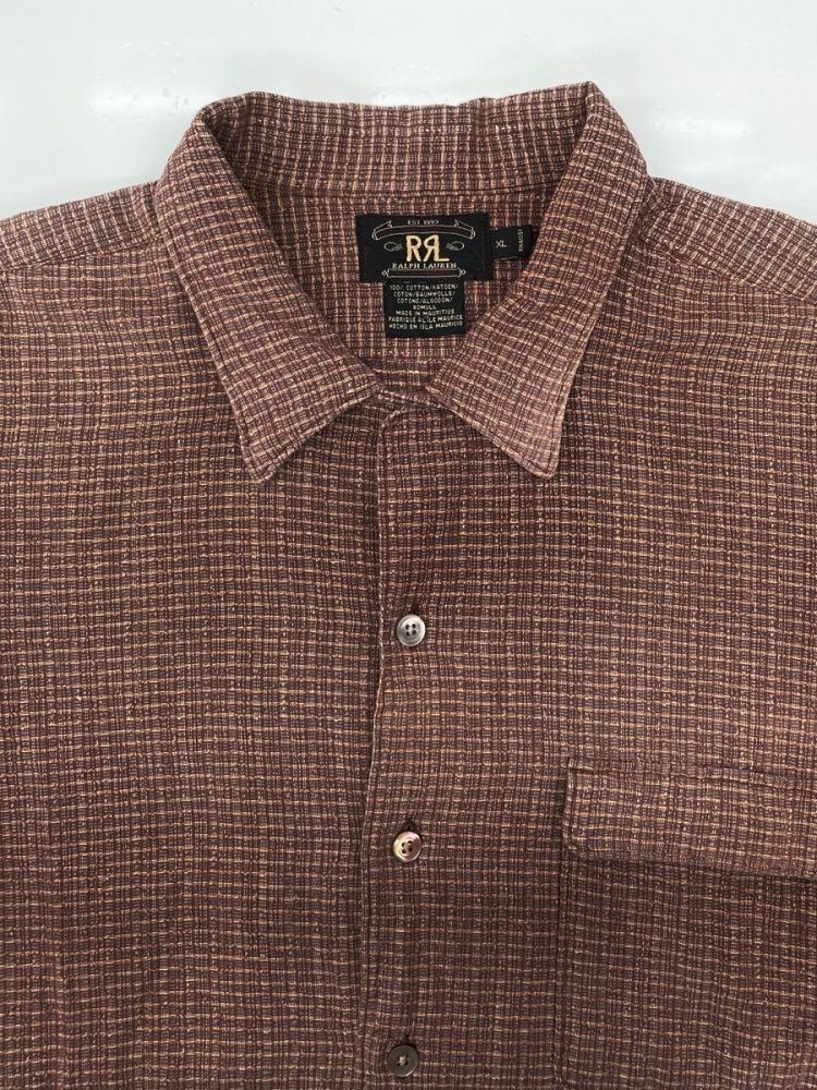 ダブルアールエル RRL 90s OPEN COLLAR SHIRT オープン カラー シャツ