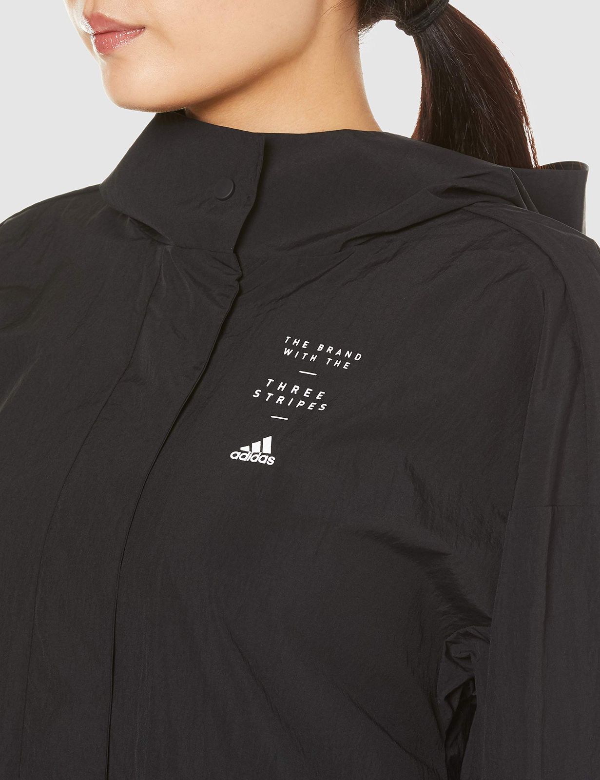 アディダス ジャケット ライト コート INT 45 レディース ブラック GF 7033 日本 J L 日本サイズL相当