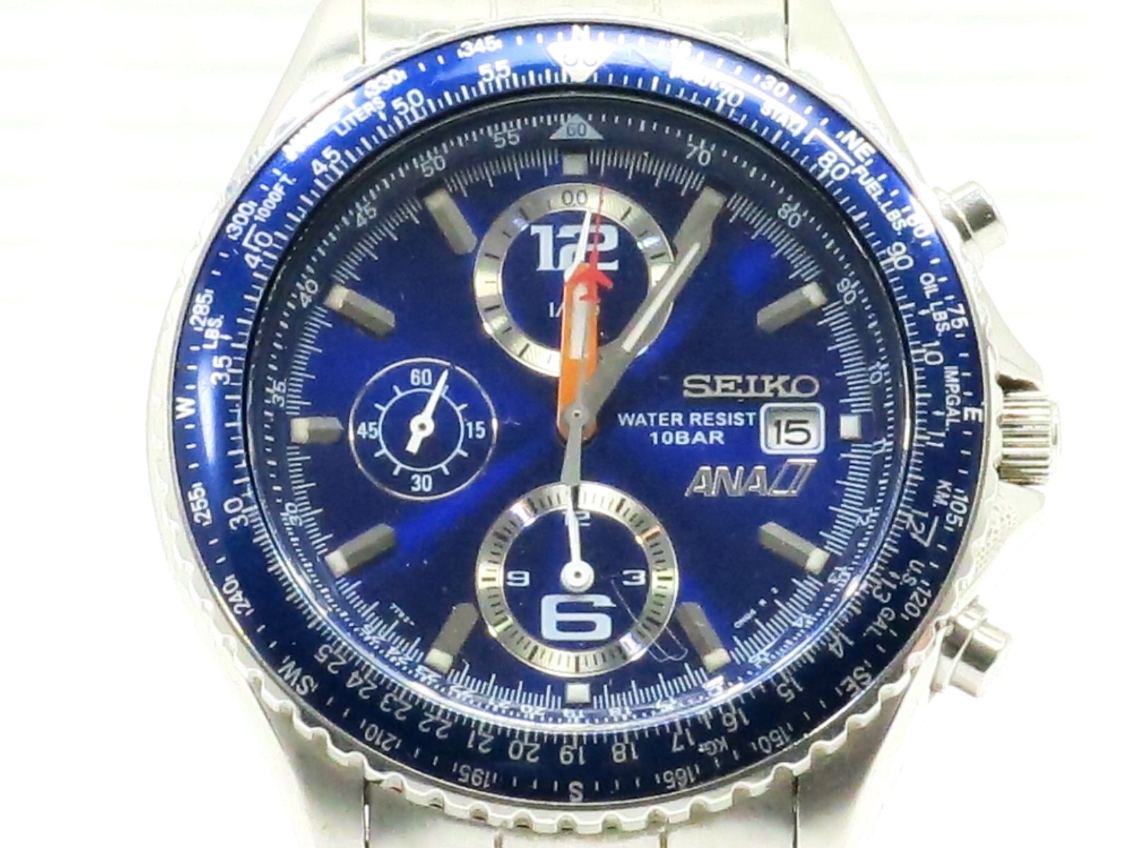 セイコー ANA クロノグラフ 腕時計 7 T 92-0 CF 0 メンズクオーツ SEIKO