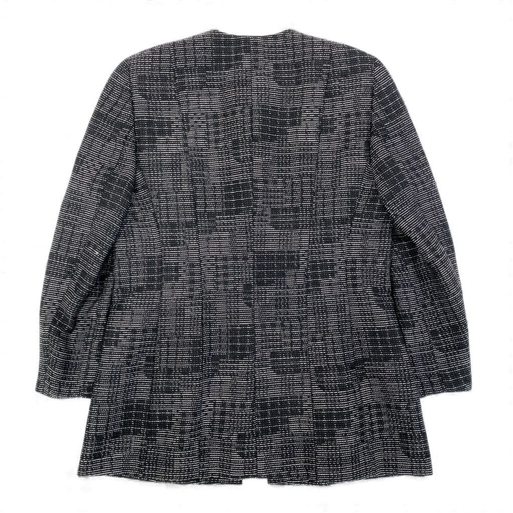 59L15 【美品】AKRIS アクリス ノーカラージャケット ウールジャケット