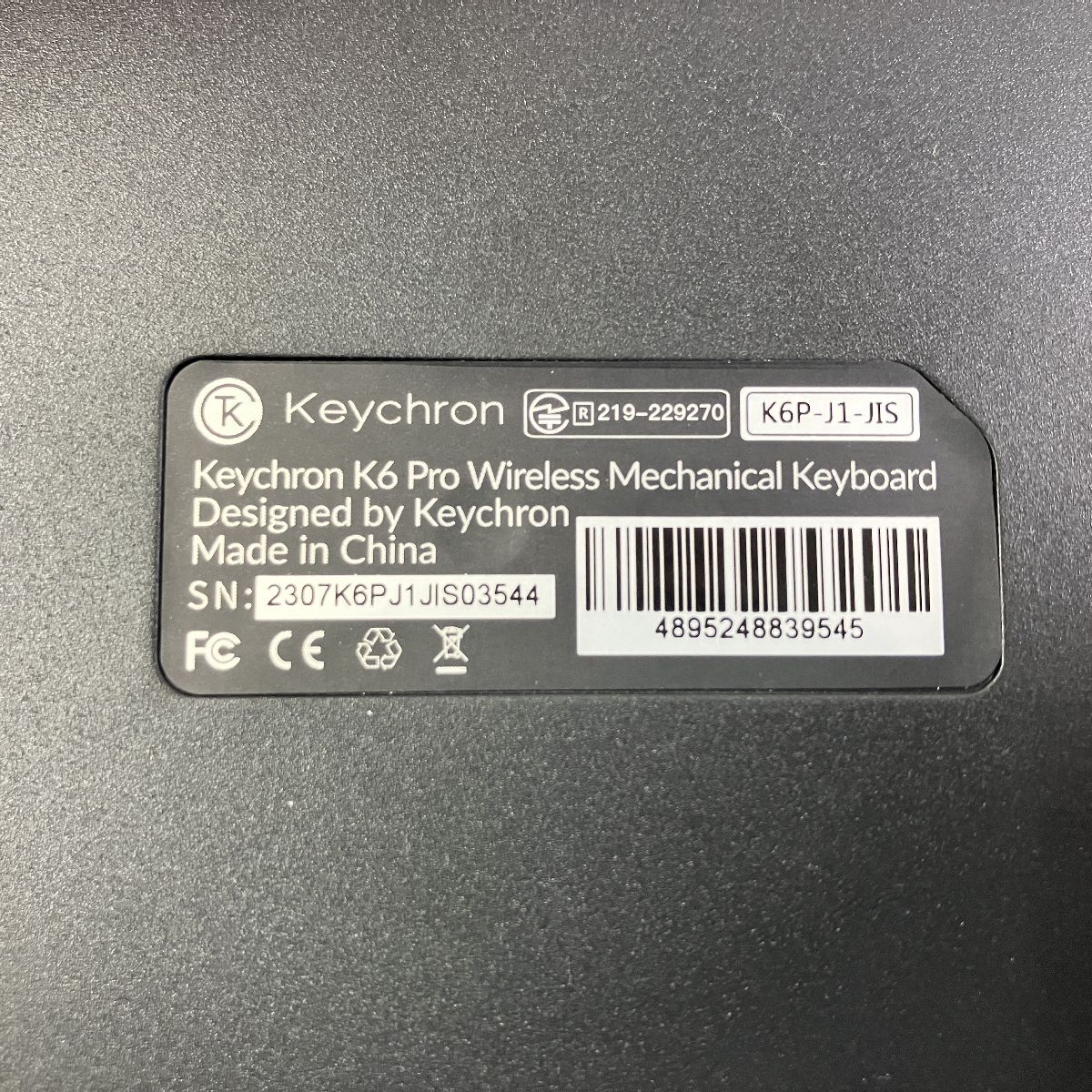  Keychron K 6 Pro QMK VIA ワイヤレスキーボード RGB JIS配列 良好 キーボード本体 キーボード
