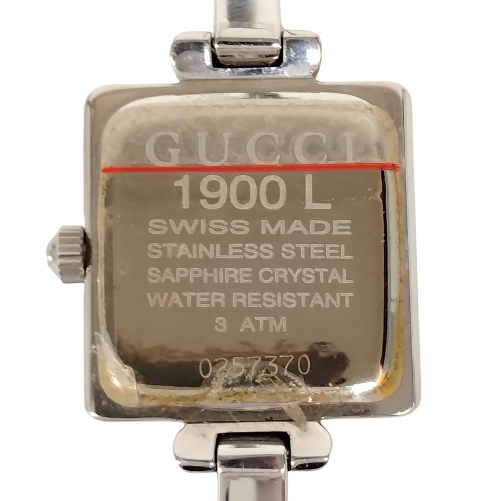 GUCCI グッチ 1900L バングルウォッチ スクエア クォーツ レディース