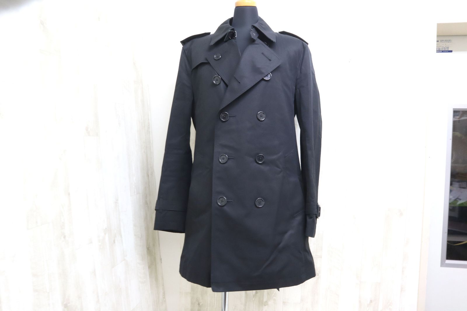 BURBERRY BLACK LABEL バーバリーブラックレーベル ライナー付き トレンチコート L ブラック