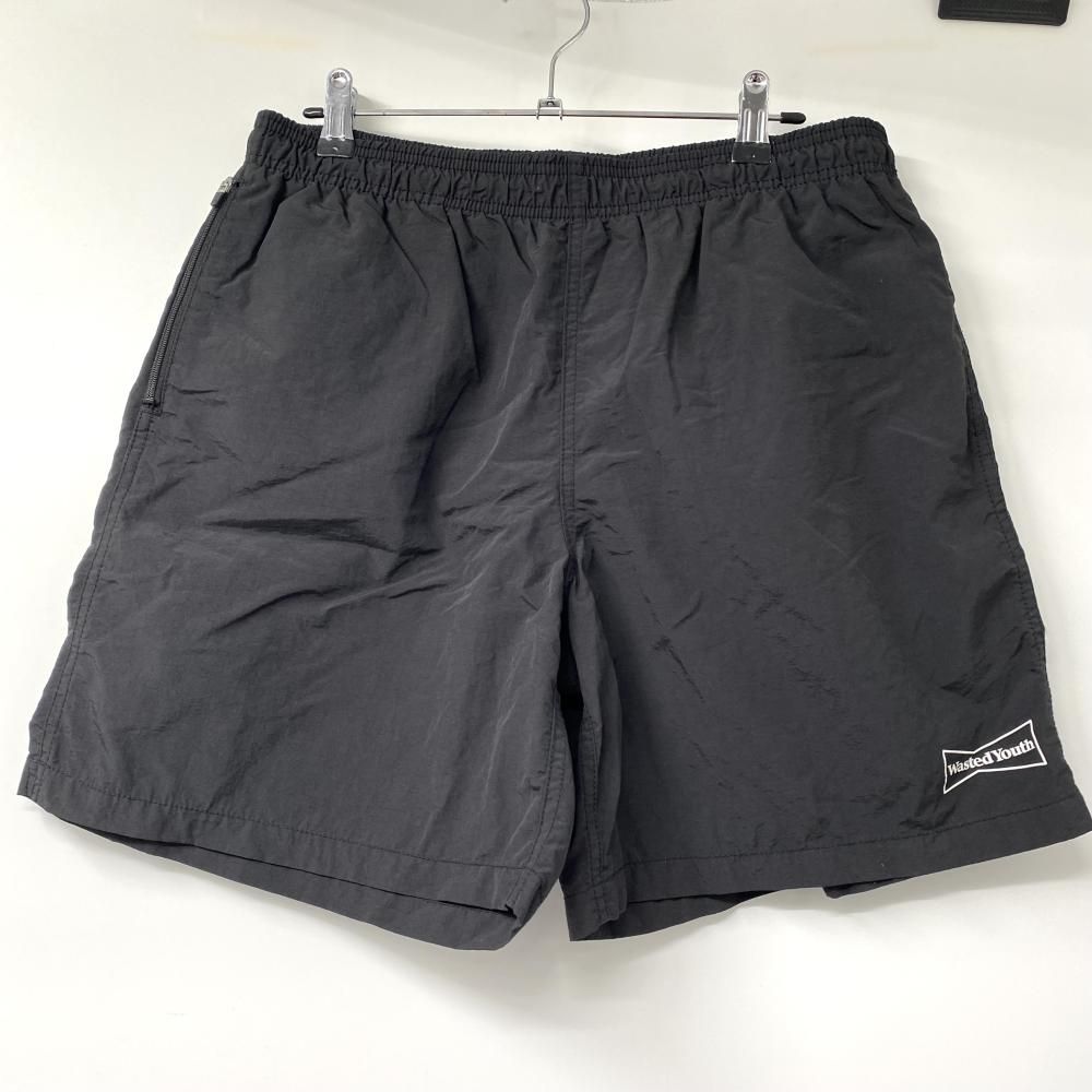 Wasted Youth SWIM SHORTS サイズM ブラック スイムショーツ ショートパンツ ウエステッドユース 17