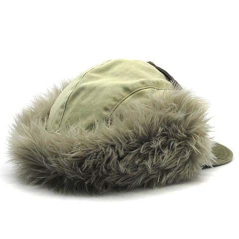 キャピタル KAPITAL ムラチノ ブリムフィールドハンターキャップ 加工 フェイクファー 耳当て サイズF