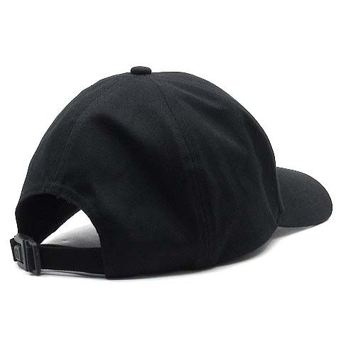 モンクレールベースボールキャップ　レザーロゴパッチ　黒 MONCLER（モンクレール） キャップ メンズ ロゴ サガラワッペン ベース