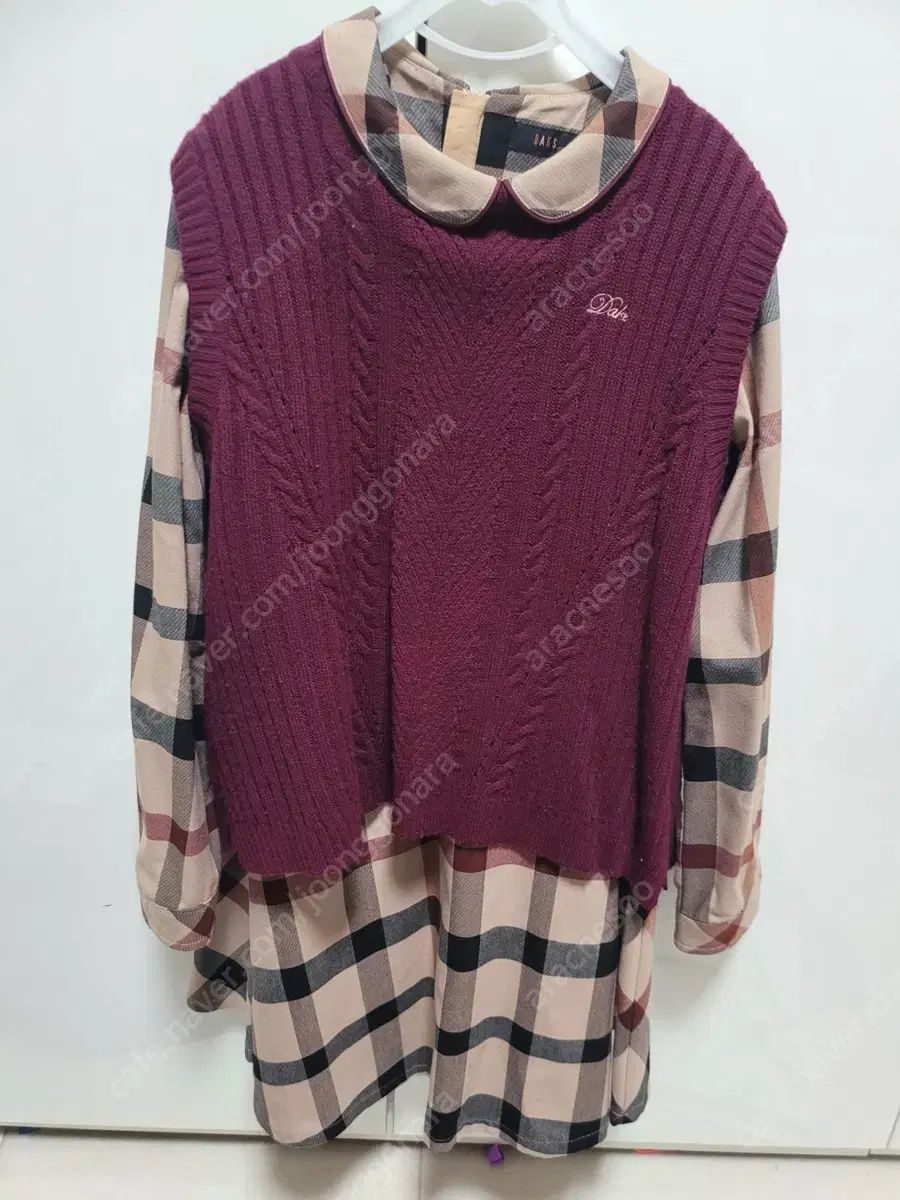 ダックスキッズ ワンピース ニットベスト セット 140