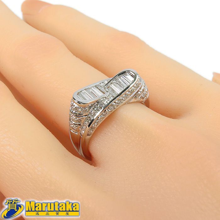 ダイヤ リング ダイヤモンド Pt900 プラチナ テーパー カット 指輪 Amazon | ダイヤ リング Pt900 プラチナ テーパーダイヤモンド