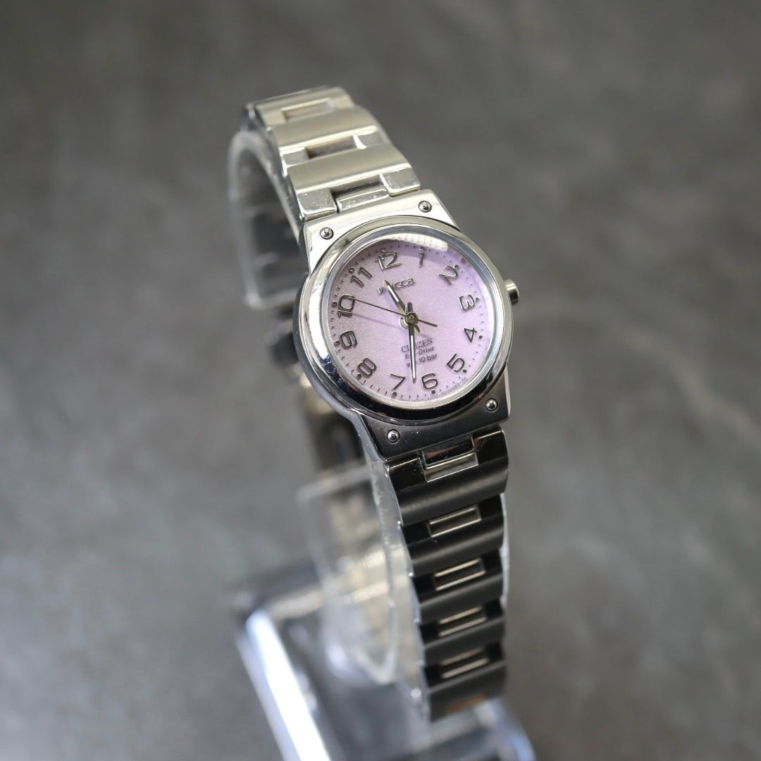 CITIZEN シチズン 腕時計 wicca ウィッカ エコ ドライブ ソーラー レディース シルバー 銀 ステンレススチール