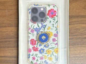 KATE SPADE ケイトスペード iPhone 14 Pro対応ケース スマホリング付属 クリームマルチ KB 612 KS 420