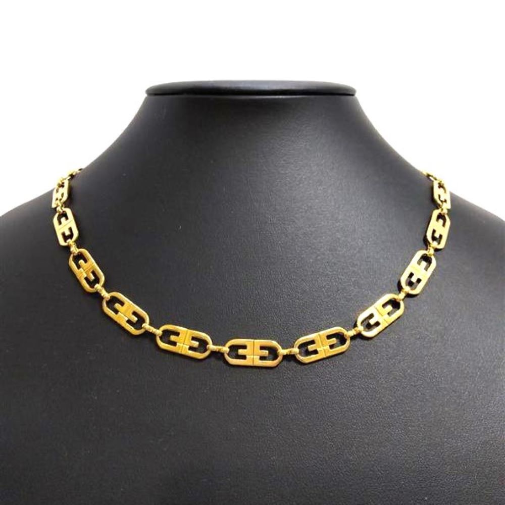 ジバンシー Givenchy Gロゴ ロング ネックレス ゴールド チェーン GP