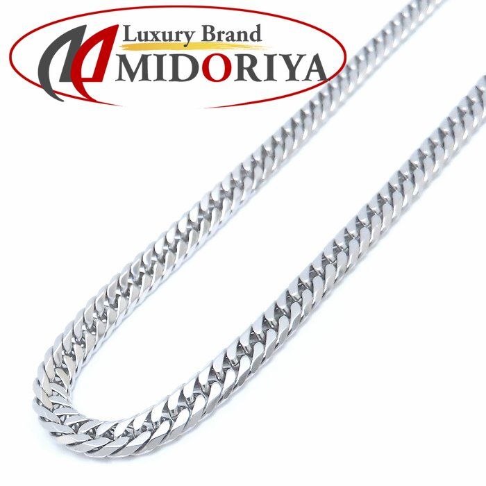 喜平ネックレス Pt 850プラチナ 6面 ダブル 50 cm 30 3 g メンズ 76372 FJ