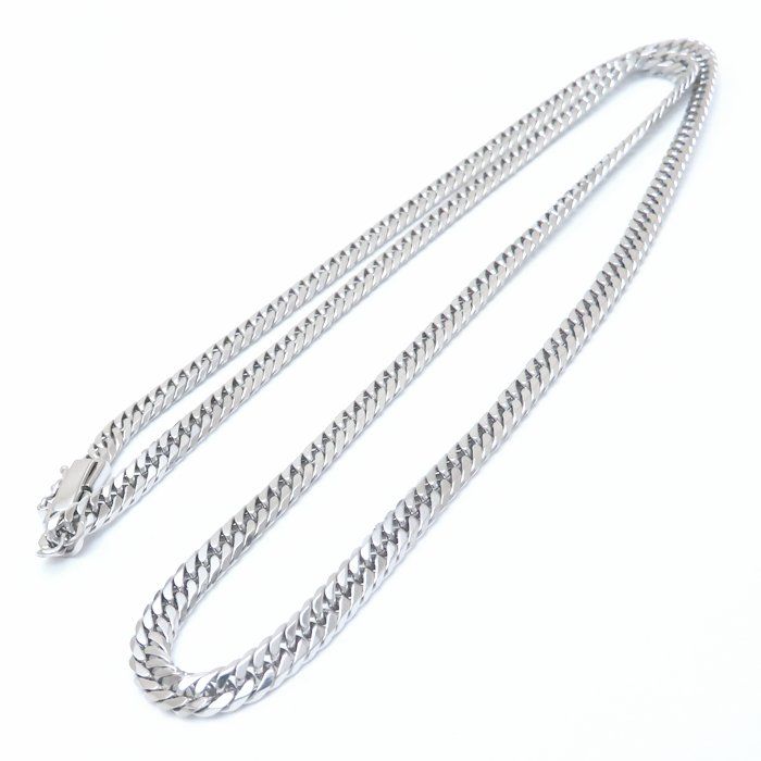  喜平ネックレス Pt 850プラチナ 6面 ダブル 50 cm 30 3 g メンズ 76372 FJ ネックレス アクセサリー