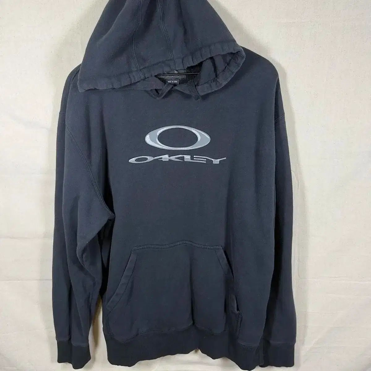 00s OAKLEY オークリー ロゴ フーディー Tシャツ ブラック L メンズ