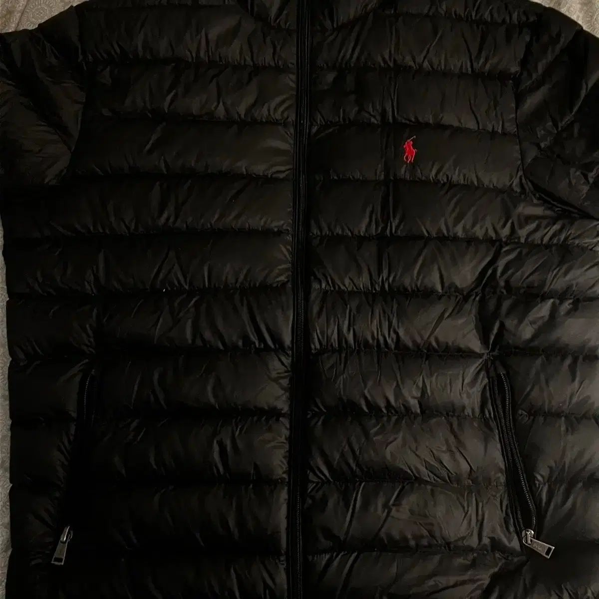 ポロラルフローレン パッカブル キルティング 軽量ダウン ブラック