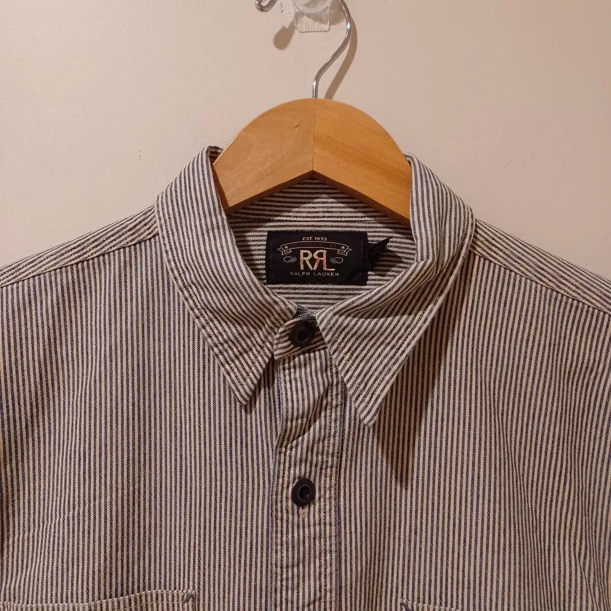 90s RRL ヒッコリー ストライプ ウォーク シャツ 【公式通販】
