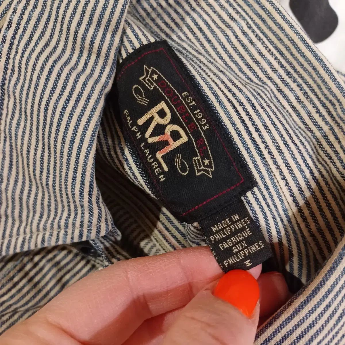 90s RRL ヒッコリー ストライプ ウォーク シャツ 【公式通販】