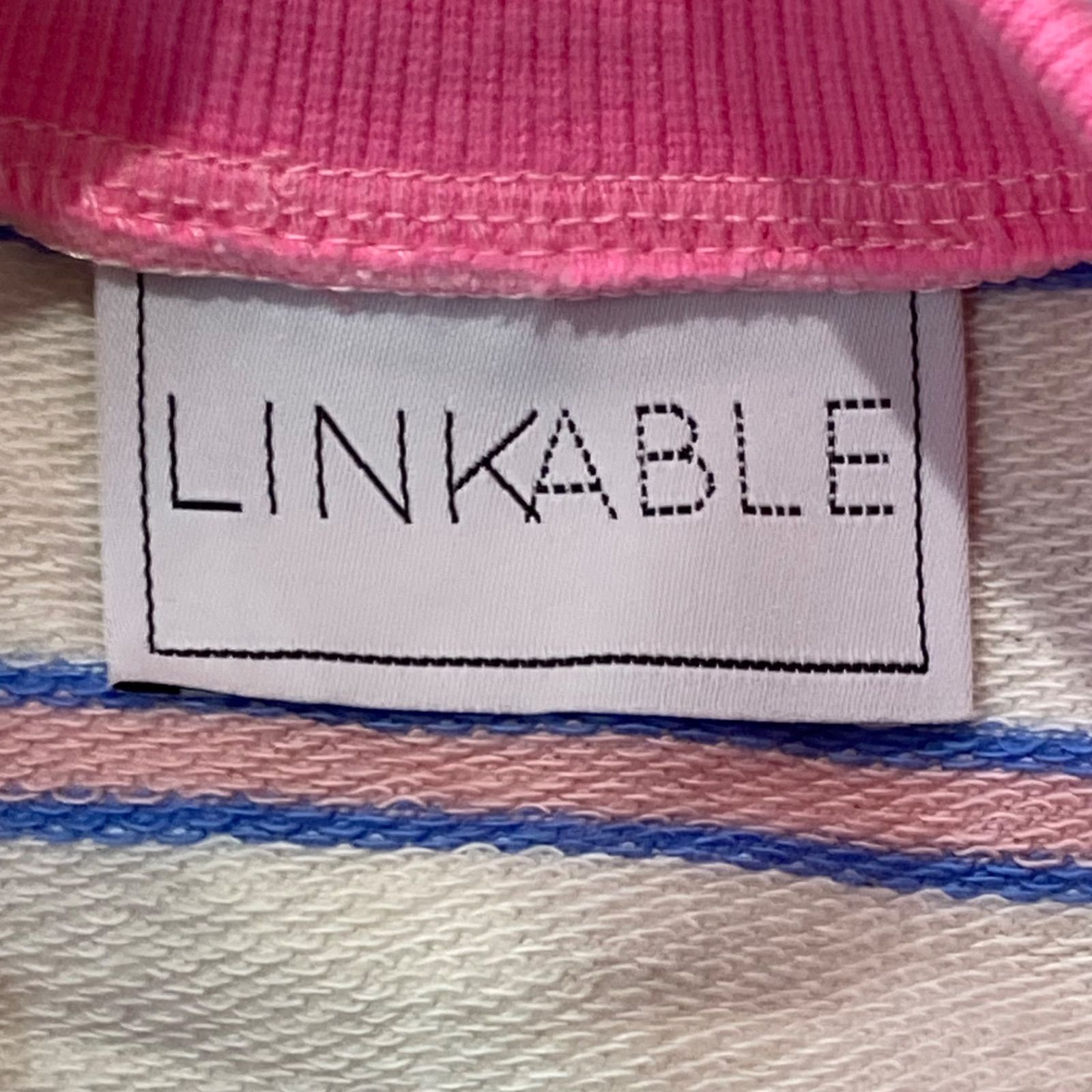 LINKABLE リンカブル ネオンボーダートップス 25SS-CS001 半袖