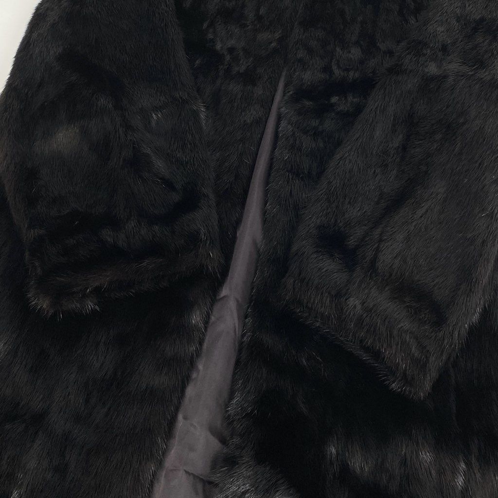 10L15 ダークミンク 丈115cm 超ロングコート サイズ9号 ブラック 本