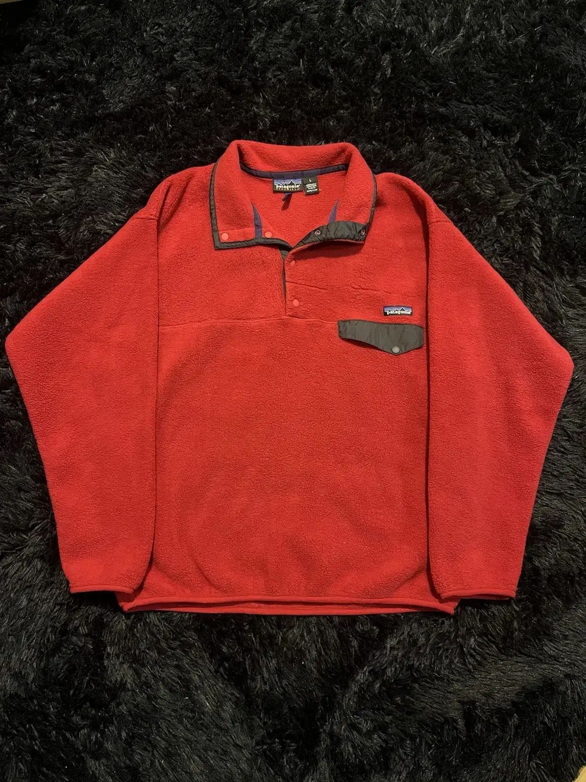 13FW patagonia パタゴニア Synchilla（シンチラ） スナップ-T レッド 