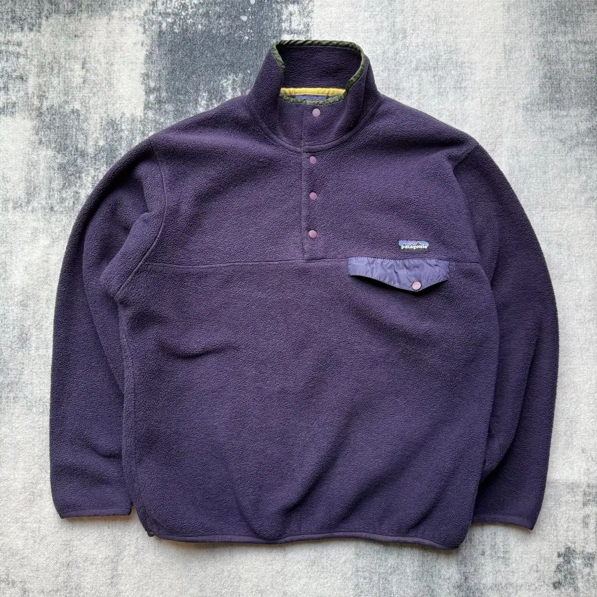 90s patagonia patagonia Synchilla（シンチラ） スナップ-T PURPLE 