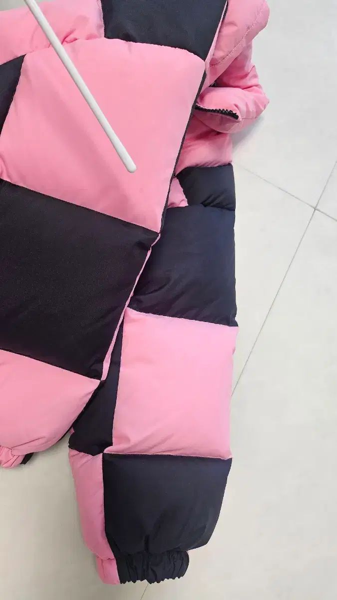  ヒロ BIGチェッカー ダウン ピンク 120 その他 ジャケット ブルゾン