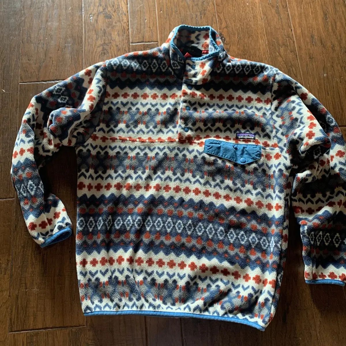 15FW パタゴニア シンチラ スナップT パータン フリース アイボリー 
