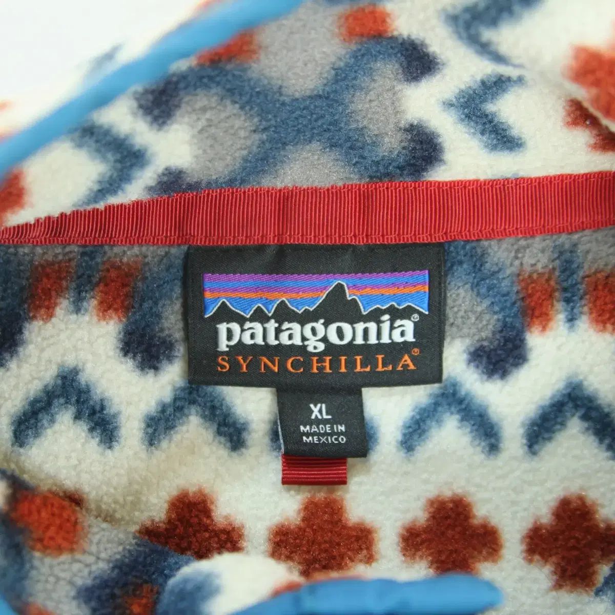 15FW パタゴニア Synchilla（シンチラ） スナップ-T アイボリー/ブルー