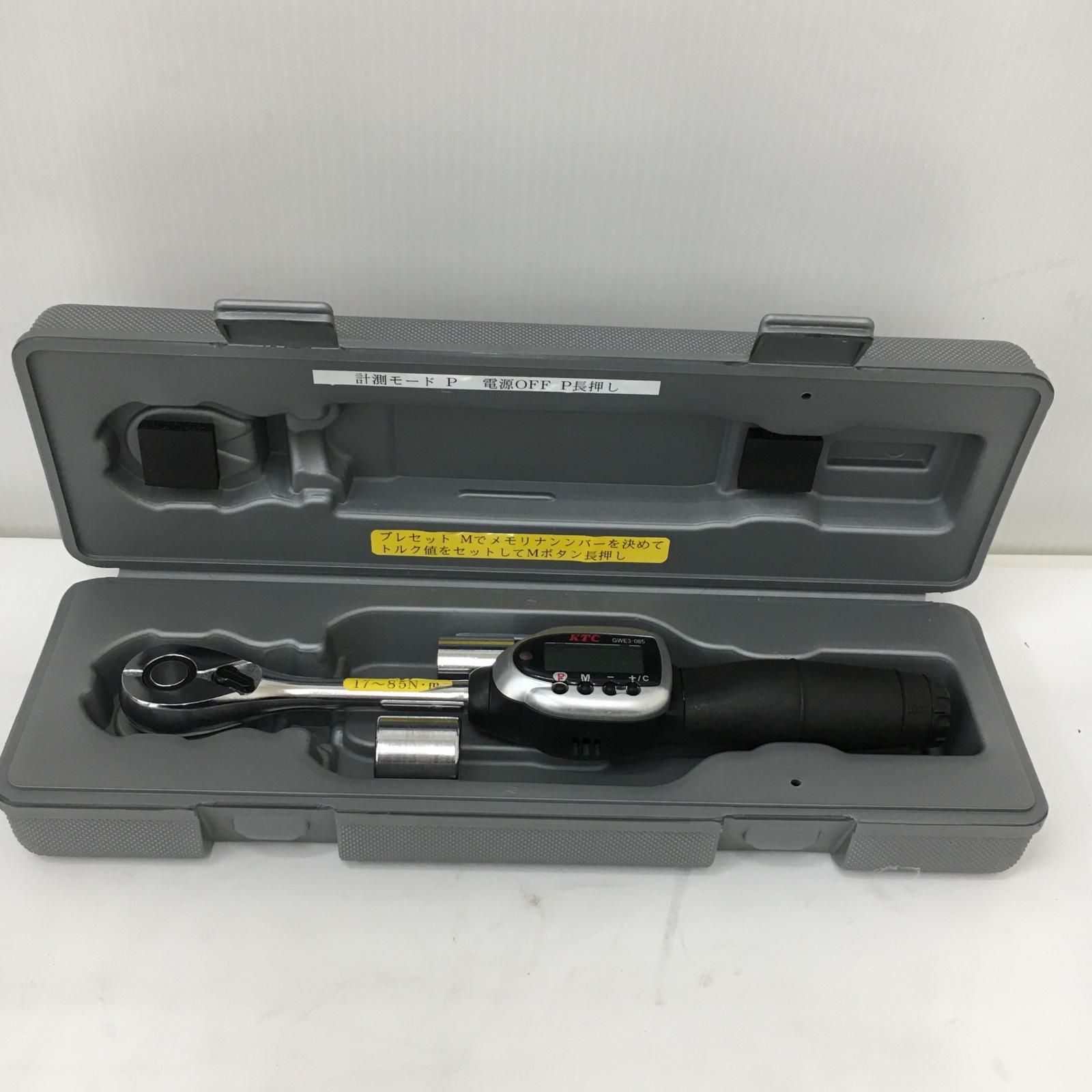 △△KTC ケーティーシー 9.5 sq.デジタルラチェットヘッド デジラチェ GWE 3-085 ケース ソケット付