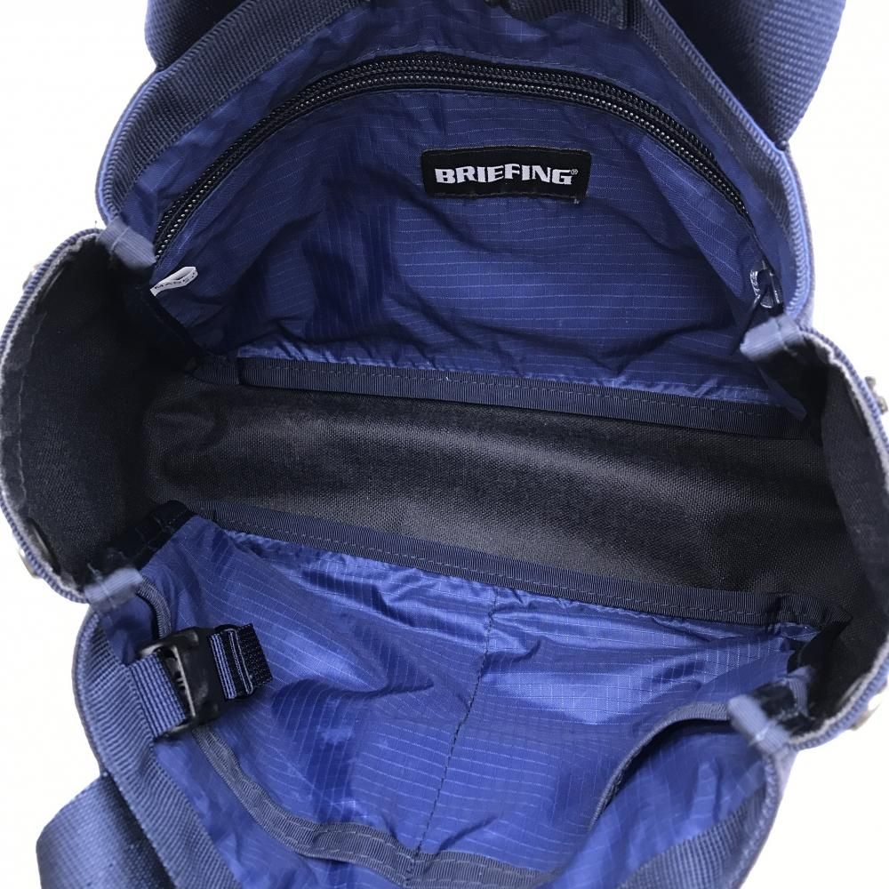 美品】ブリーフィング カートバッグ ネイビー ロゴ刺しゅうゴルフ