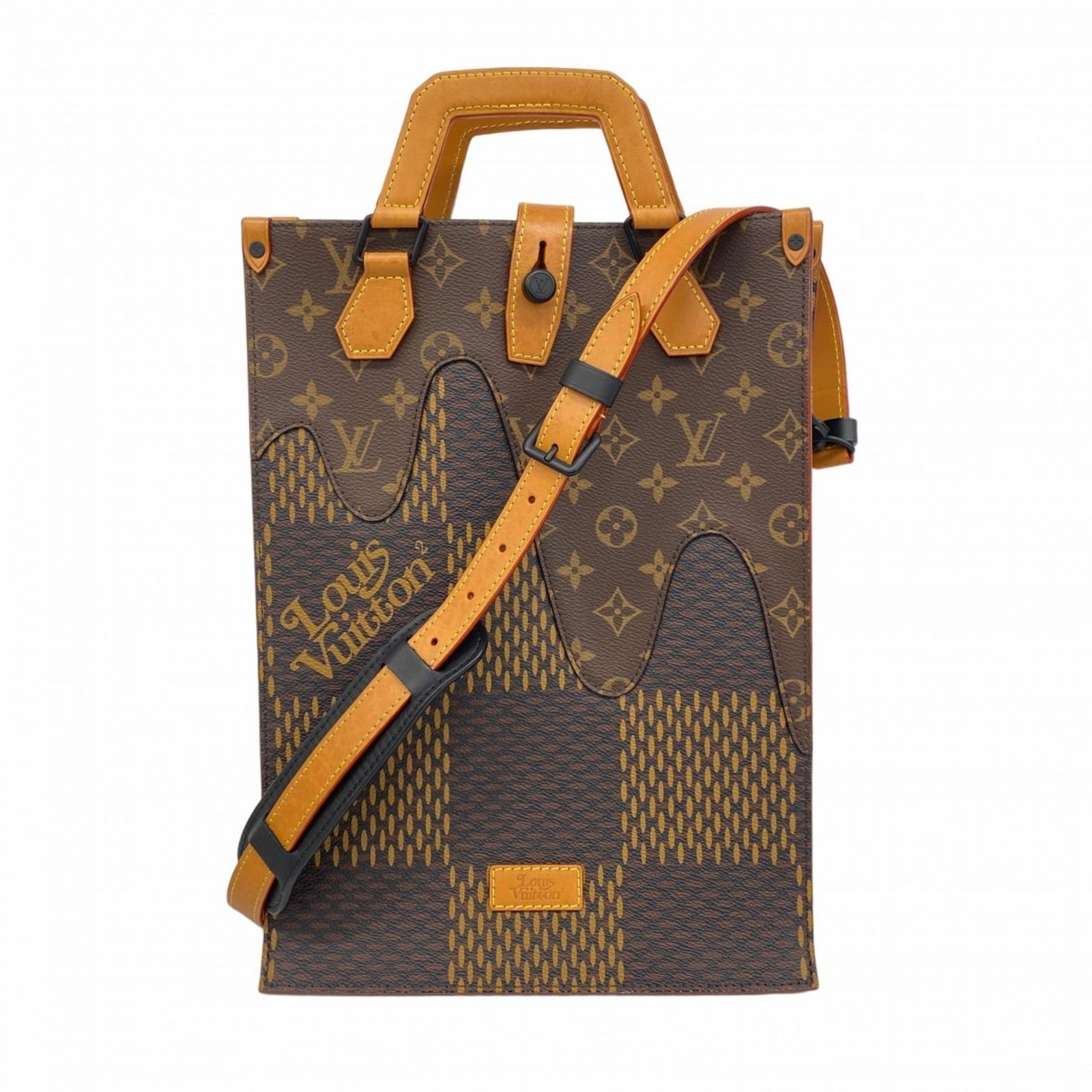 ルイ ヴィトン Louis Vuitton トートバッグ ダミエ ジャイアント NIGO ミニトート N 40355 エベヌ 2 wayバッグメンズ