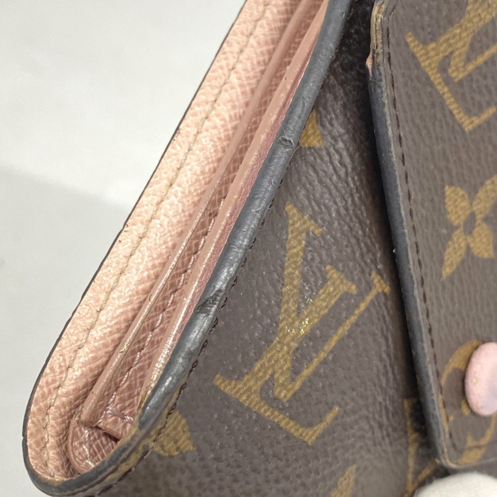  ルイ ヴィトン Louis Vuitton 三つ折り財布 モノグラム ポルトフォイユヴィクトリーヌ M 62360 ブラウン ローズバレリーヌレディース 三つ折り財布 折り財布